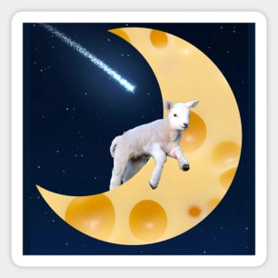 Lamb Jumps over Moon Magnet